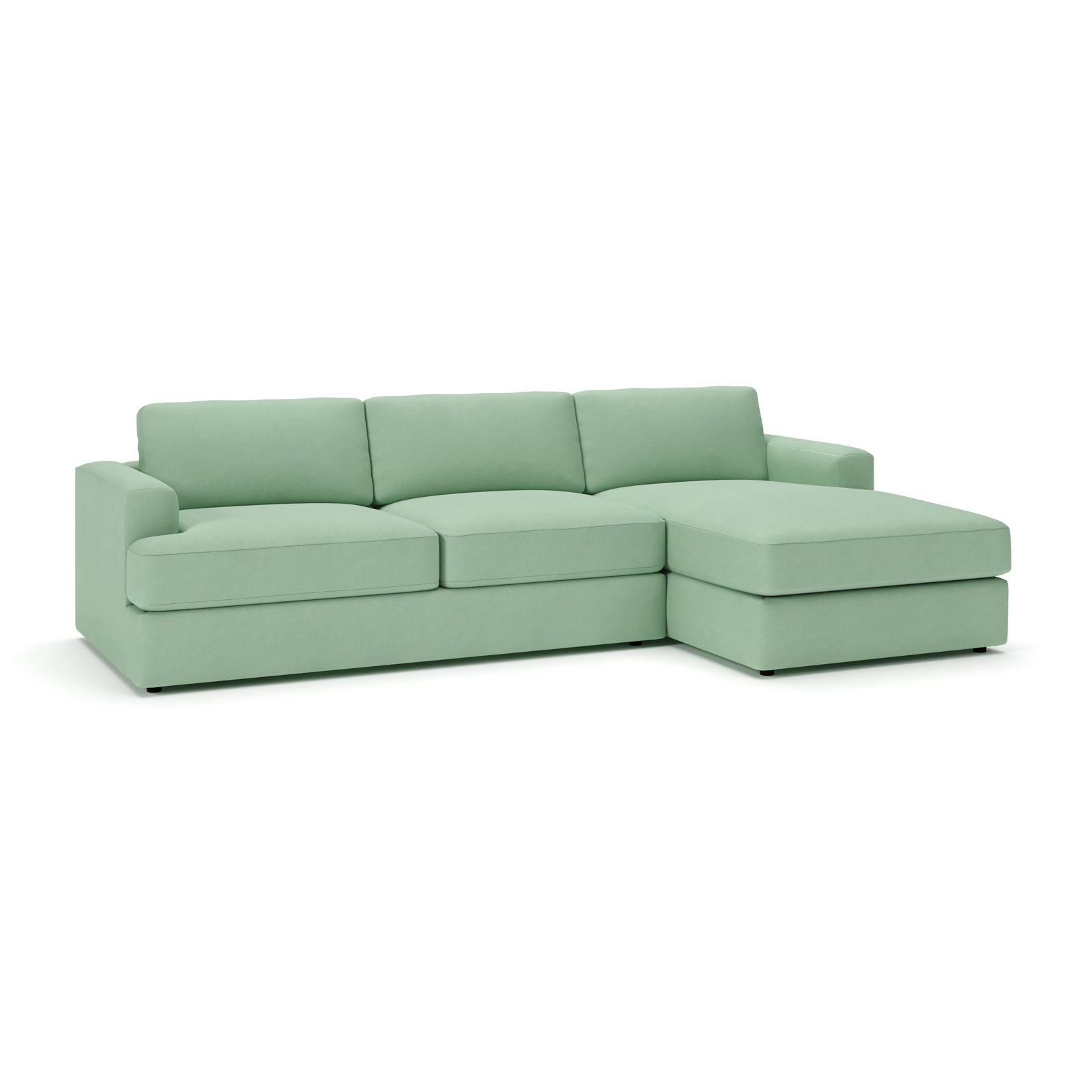 Cayden Sectional with Chaise, Bayou Spray Canvas, Right Hand Facing