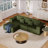 Basic Sectional Sofa, 108.3"  Foam Couch,L Shape Sofa With Chaise Lounge,Modular Cloud Sofa-1395614741