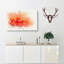 Orange Carnation Flower In Abstract - Wrapped Canvas-55312142