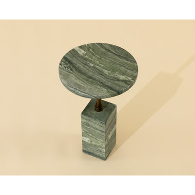 Mizani End Table - Marble Look