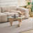 Mid-Century Modern Glass Coffee Table, Small Farmhouse Wood Center Table for Living Room-741641581-741641580-741641582