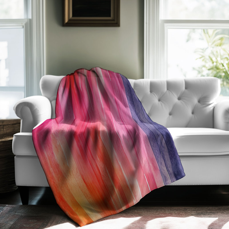 Jeté Vivid Transitions - 1 pièce Sherpa Premium, 60 po x 80 po