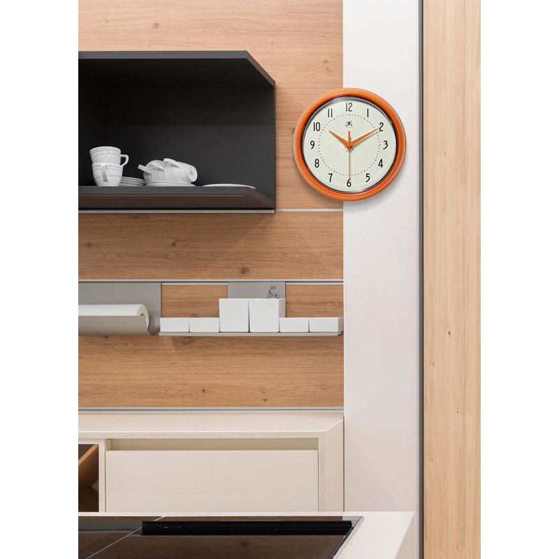 Horloge murale Desdra, Orange, Petit
