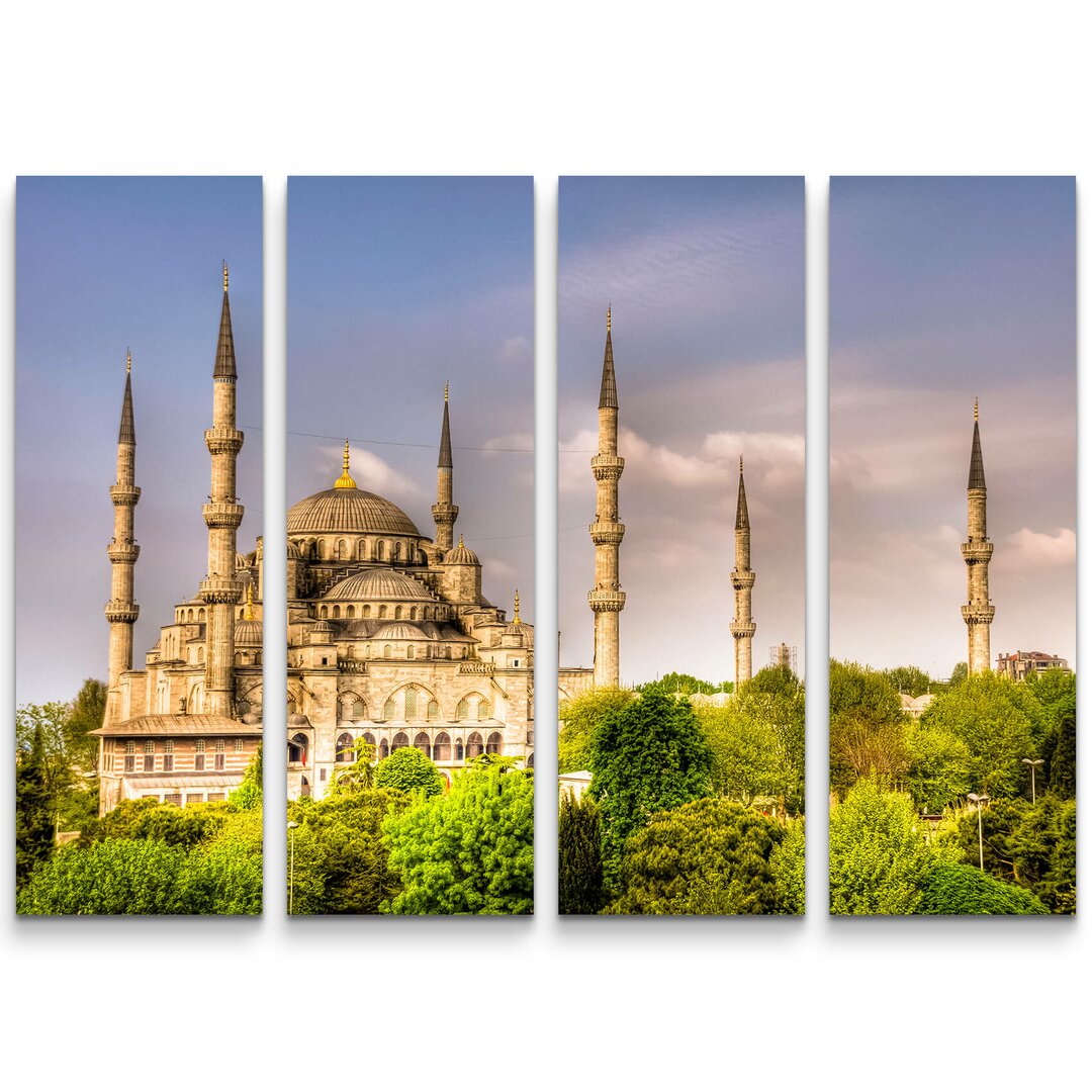 4-tlg. Leinwandbilder-Set Blaue Moschee - Istanbul