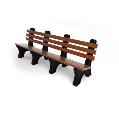 Banc de parc en plastique recyclé Wetzel