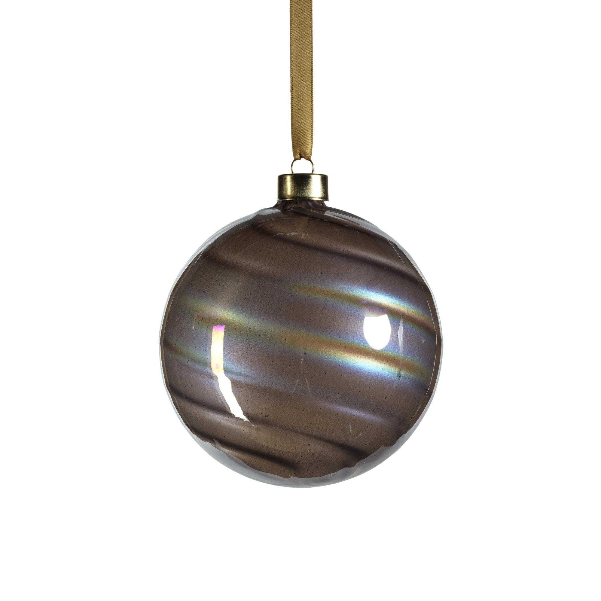 Andron The Holiday Aisle® Ball Ornament, Lt Gray Purple