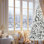5FT Flocked Christmas Tree With 518 Tips – Snowy PVC & Hard Needle Branches, Hinged Structure For Easy Setup, Stable Metal Stand – Realistic Full-Body Holiday Tree