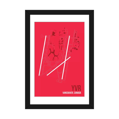 «YVR Diagram, Vancouver» par 08, impression sur toile