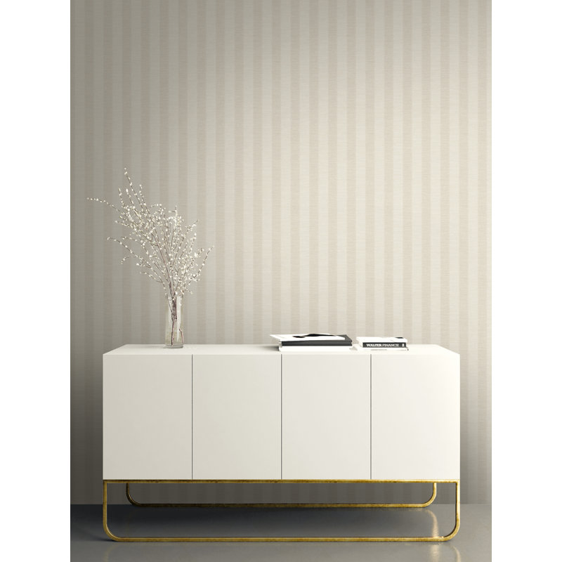 Rouleau de papier peint lisse L 27 po x l 27 po Khoury, Beige