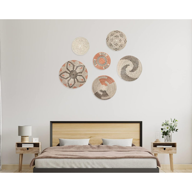Oversize Woven Basket Boho Wall Decor