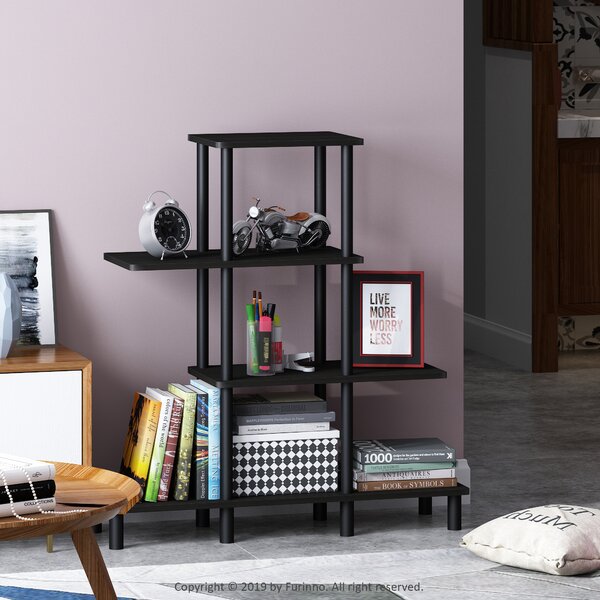 Ebern Designs Tice Geometric Bookcase & Reviews | Wayfair