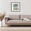 Cadre flottant tropical à motif de palmiers pastel tropical, design par Susan Jill-738472643-738472640