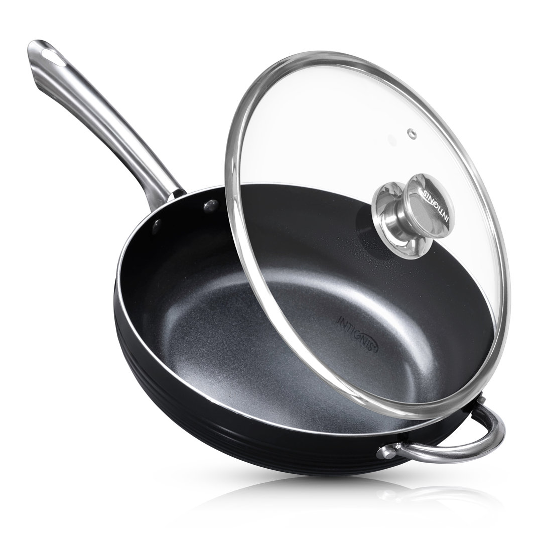 28cm Non-Stick Frying Pan with Lid