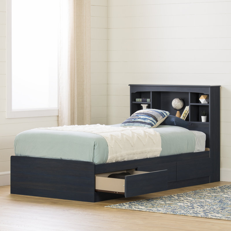 Aviron Kids Twin with Drawers, Blueberry