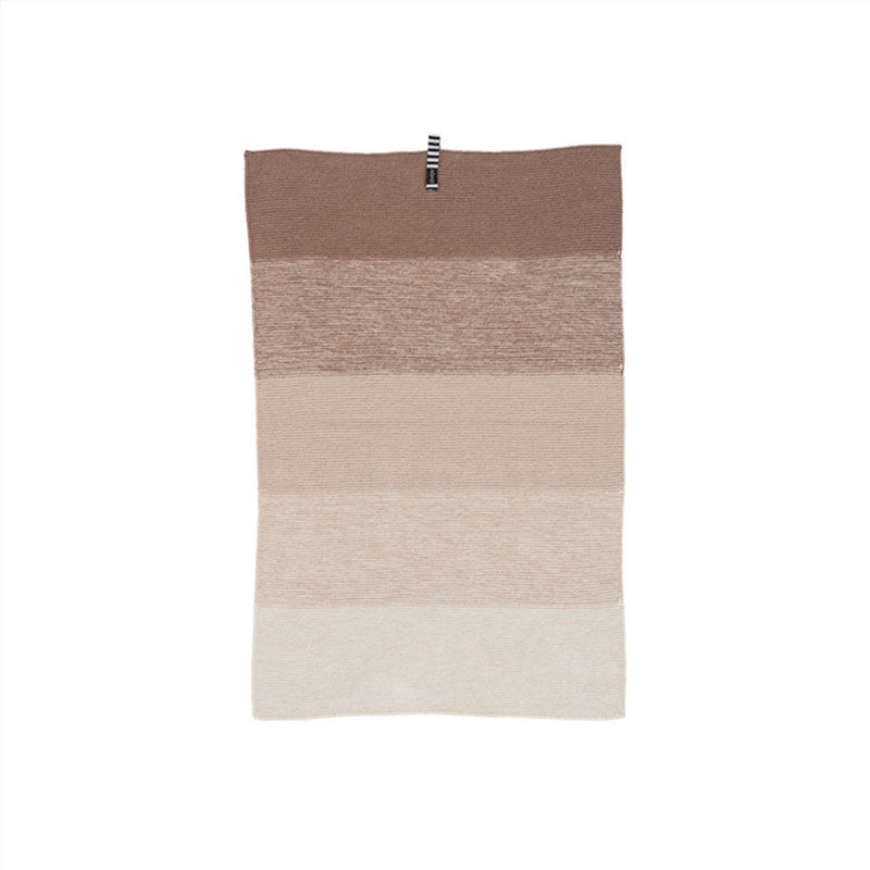 Niji Cotton Stripe Dish Cloth Kitchen Towel, Clay