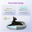 Lit orthopédique pour chien avec mousse à mémoire de forme et canapé avec traversin, housse lavable à la machine, lit pour chien confortable-1184581439-1184581434