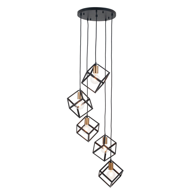 Kesler 5 - Light Black Cluster Pendant