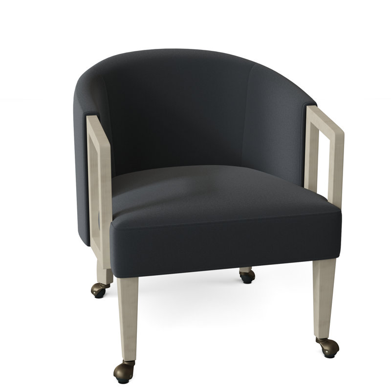 Fauteuil demi-tonneau Brayden, Vison 9953, Amande chamois