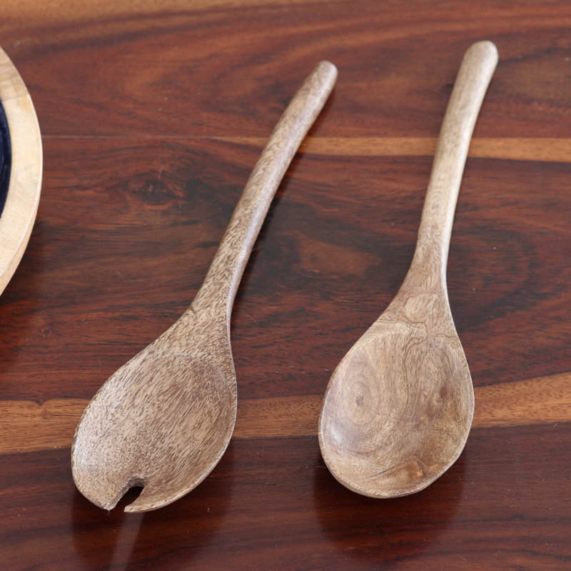 Ensemble de 2 fourchettes à salade en bois Abbiegail