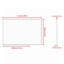 Très grand miroir de salle de bain rectangulaire moderne avec cadre argenté, grand miroir mural décoratif pour plusieurs pièces, fixation murale verticale ou horizontale avec cadre en aluminium