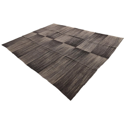 9x11 Prichard Dark Brown Rug