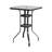 Square Glass Outdoor Bar Table