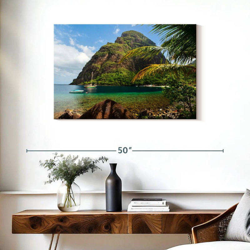 Petit Piton, 24" H x 36" W