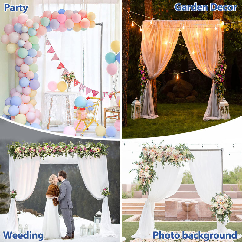 21.6'' D Arbor in White, 84" H x 72" W x 21.6" D