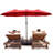 Ocilla 177.16'' x 106.3'' Rectangular Market Umbrella-1447944019