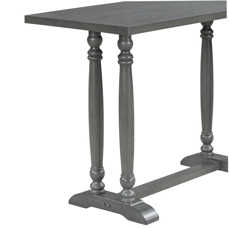 Ensemble repas pour 4 personnes Ilonca, Gris, Gris