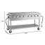 Barbecue au propane extérieur commercial de 60 po, homologué ETL en acier inoxydable (km-cgm-60)
