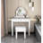White Kids Vanity, Makeup, and Study Table-1686279573