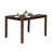Ziko 5 Piece Dining Table Set, 4 Crossed Back Chairs, Solid Wood-100737390