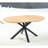 Top Extendable Coffee And Office Table With Stout Metal Legs, 120/160X120x75cm, Oak Hue, Thought - Through Design Legs For Multiple Indoor Settings, Colored Style, Simple Setup Process