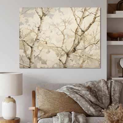 «Minimalims Beige Sycamores Secret I», reproduction sur toile