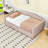 Twin Upholstered Daybed with Pop Up Trundle-438260045