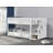 Transitional Style Low Bunk Bed Reversible Storage Drawers Staircase White Finish Mattress Ready Bedroom Furniture