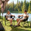 Chaise berçante de camping pliante avec appui-tête et porte-gobelet Noraleescomment-1015468521