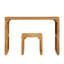 Ensemble de table et banc de salle à manger en pin, table de salle à manger en bois pour entrée, salon, cuisine et chambre à coucher en pin