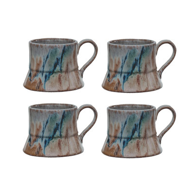 Autumnal Harmony Reactive Glaze Mug Set