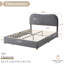 Lit plateforme tapissier Boucle avec tête de lit incurvée et coins arrondis-673056970-673056975