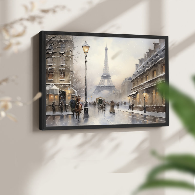 «Chirstmas Art» -CCC XXIV - reproduction encadrée, H 11 po x l 14 po, Noir, noir, noir, noir