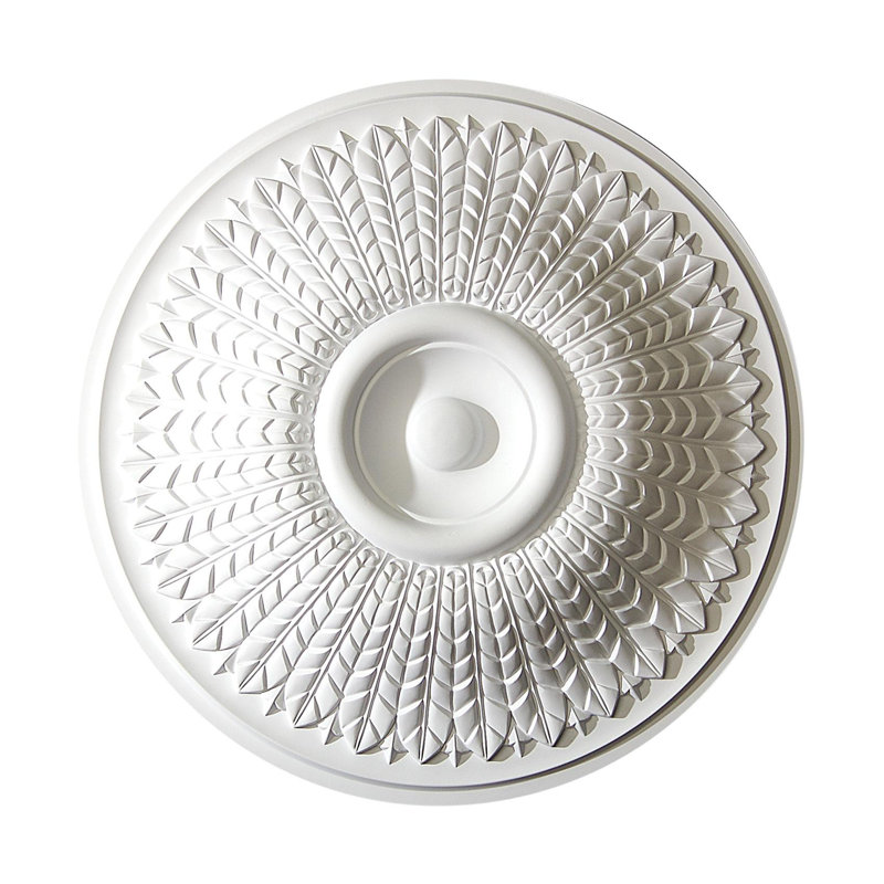 Médaillon de plafond en polyuréthane décoratif 23-5 / 8 po x 3-1 / 2 po