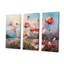 Mauve Œillets de campagne charmante III - ensemble de reproductions d'art mural-107737377-107737379