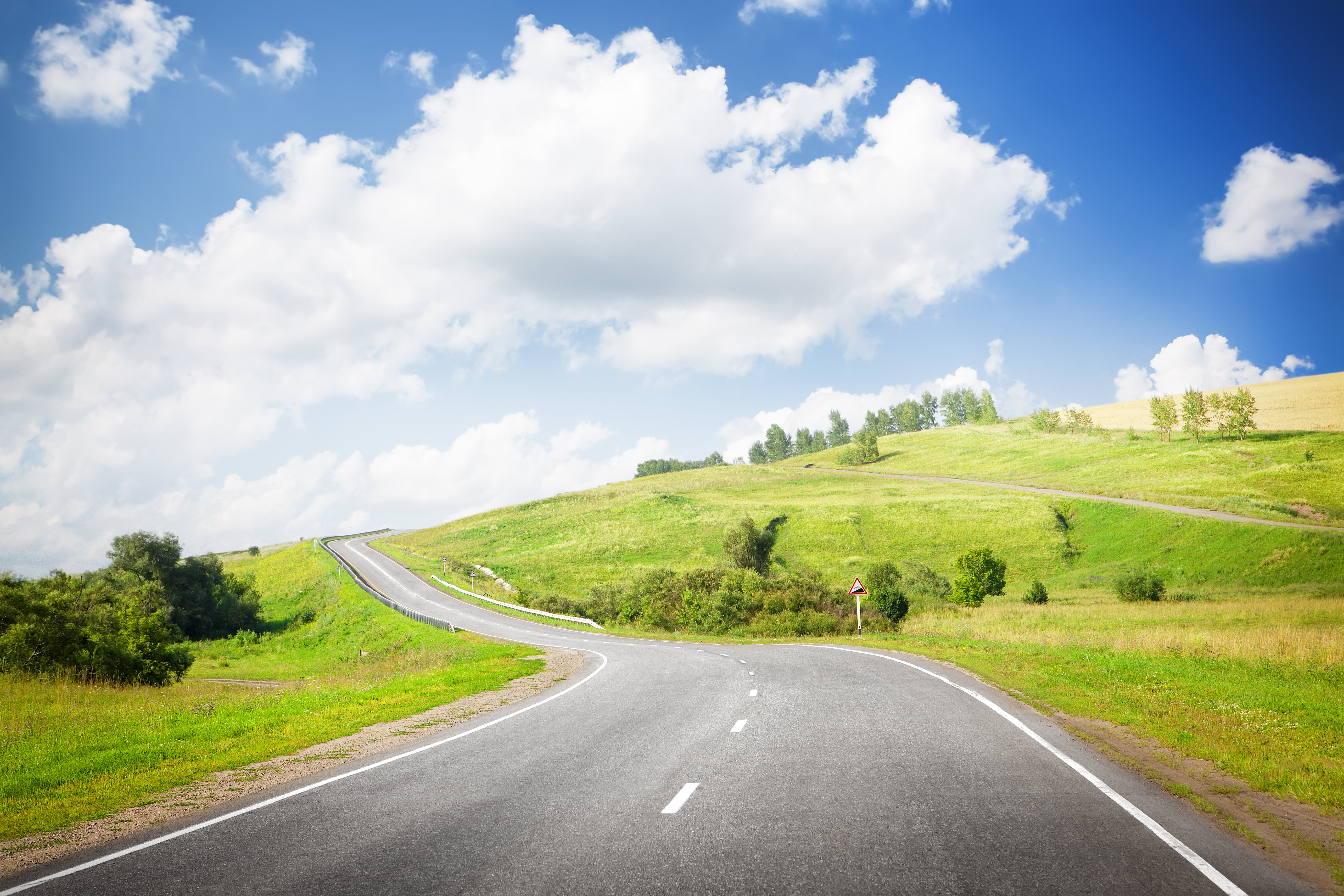Ebern Designs Summer Road - Wrapped Canvas Photograph | Wayfair