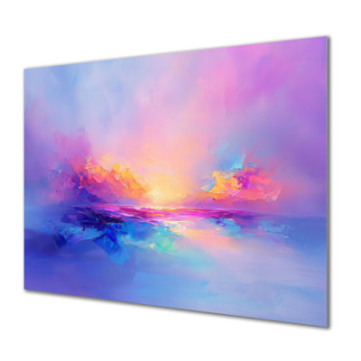 «Auroral Coastal Minimal Sky Horizon», impression sur métal, paysages