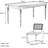 Retro Rectangular    Solid Wood Dining Set-106229971