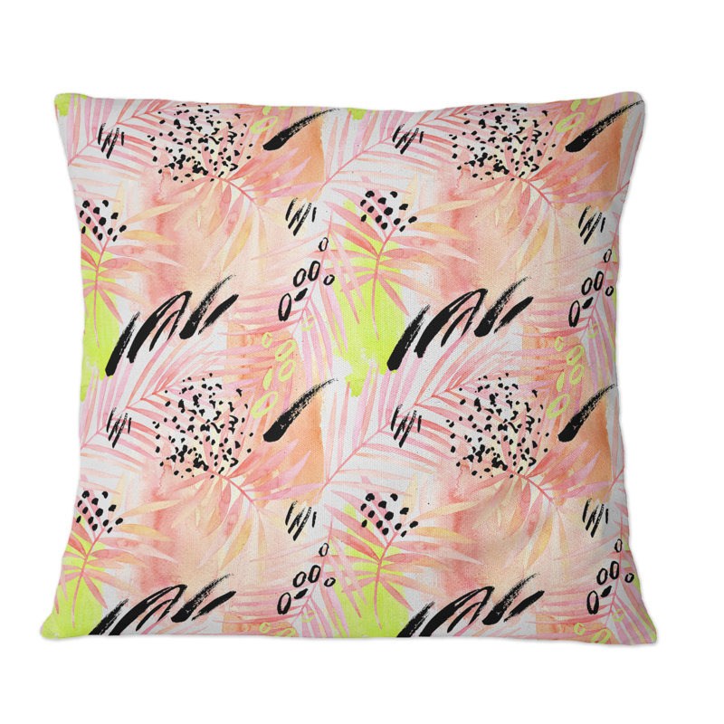 Abstract Throw Pillow, 16" x 16"