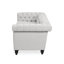 Classic Grey - 3 Seater, With Button Tufting And A Low For Modern Living Room, 83"w X 32"d 26"h Intricate Comfortable ,