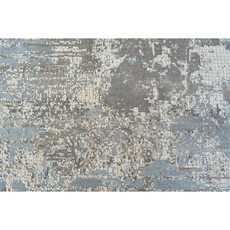 CARSC2606BL00 Abstract Area Rug, Rectangle 9' x 12'